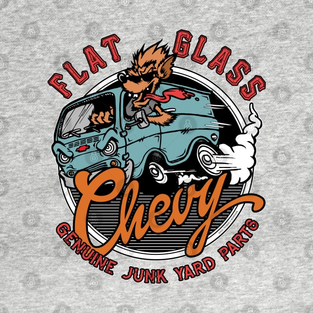 Flat Glass Chevy Classic Van by Thomas H Morrison-Art